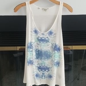Guess blue flowers tank top